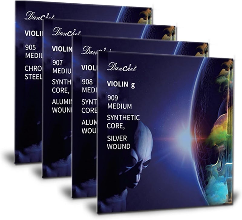 Danchet Violin Strings 4/4 Full Set Professional Performance Grade, Ball End, Nylon Wound 901B (Includes E, A, D, G Strings)… - Image 5